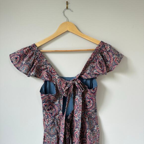 Banana Republic Tie-Back Midi Dress Blush Ash SP - Picture 6 of 10